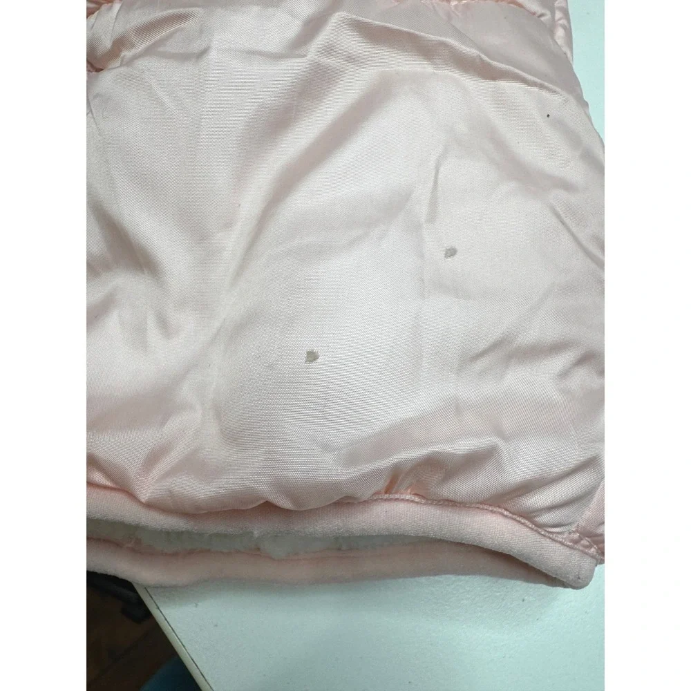 PINK PLATINUM Girls Snow Suit Bunting 9-12‎ Mnth Pink Hood Fleece Lining Winter